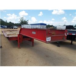 1984 VULCAN LOWBOY T/A TRAILER, S/N 1V9L41201E1008355, 9'3"X40', 5' DOVETAIL, 10.00R15 TIRES