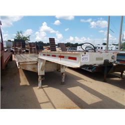 36' T/A STEP DECK TRAILER, S/N , 5' DOVETAIL, HYD RAMPS, 295/75R22.5 (BILL OF SALE ONLY)
