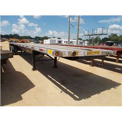 2001 UTILITY 48' T/A ALUMINUM FLATBED TRAILER, S/N 1UYFS24801A525301, SPREAD AXLE, 285/75R24.5 TIRES