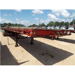 1985 TRAILMOBILE 42' T/A FLATBED TRAILER, S/N 1PTF71TJ1F9001856, SLIDING TANDEM, 11R24.5 TIRES (BILL