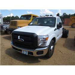2011 FORD F350 S/A SUPER DUTY TRUCK, S/N 1FDRF3GTXBEA87222, 6.7 POWERSTROKE DIESEL, A/T, CAB & CHASS
