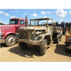 2.5 TON 6X6 MILITARY TRUCK, S/N , DUMP BED, MANUAL TRANSMISSION (DOES NOT RUN)