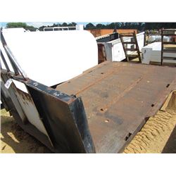 8' X 16' FLATBED W/ 45" DOVETAIL & FOLD UP RAMPS