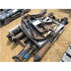 1 LOT MISC DRIVE SHAFTS, FIFTH WHEEL HITCH