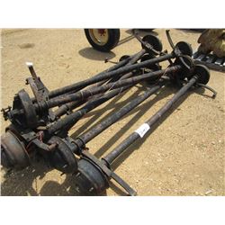 1 LOT (8) TRAILER AXLES