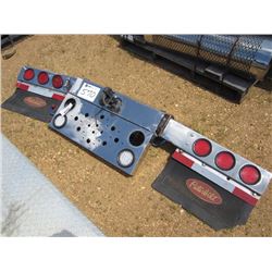 PINTLE HOOK W/ FRAME & MUD FLAP BRACKET