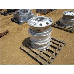 1 LOT (3) 22.5 - 8.25 ALUMINUM RIMS