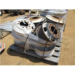 1 LOT (12) STEEL RIMS