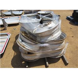 1 LOT (17) 8.25X24.5 STEEL RIMS