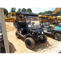 BAD BOY 72C 4X4 BUGGY, S/N 8010440, ELECTRIC, CANOPY, WINDSHIELD, TILT BED, WINCH