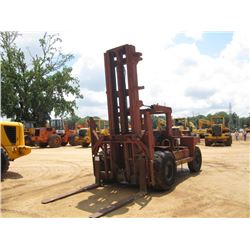 TAYLOR FORKLIFT, S/N 9143, 17,5000# 2 STAGE MAST, DETROIT DIESEL ENG, 6' FORKS