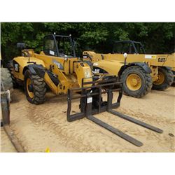 CAT TH514 TELESCOPIC FORKLIFT, S/N TBW00471, QUICK COUPLER, FORKS, STABILIZERS, SIDE TILT, 45' REACH