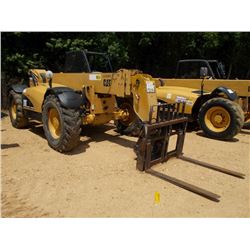 CAT TH460B TELESCOPIC FORKLIFT, S/N SLF02592, (06 YR) CANOPY, 14.00-24 TIRES, METER READING 3,910 HR