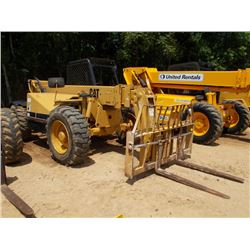 CAT TH63 TELESCOPIC FORKLIFT, S/N 5WM04618, 6,000# CANOPY, METER READING 4,590 HRS
