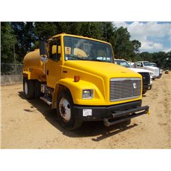 1999 FREIGHTLINER FL70 S/A WATER TRUCK, S/N 1FV3HJAC6XHB77496, CAT 3126 7.2L DIESEL ENG, 6 SPD TRANS