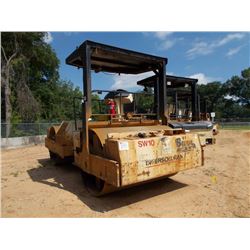 INGERSOLL RAND DD130 TANDEM ROLLER, S/N 149132, (97 YR) 84" DRUMS, VIBRATORY, CANOPY