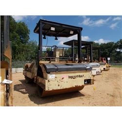 INGERSOLL-RAND DD100F TANDEM ROLLER, S/N 167016, (01 YR) 78" DRUMS, VIBRATORY, CANOPY, METER READING