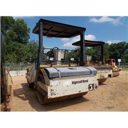 INGERSOLL-RAND DD110HF TANDEM ROLLER, S/N 164024, (2000 YR) 78" DRUMS, VIBRATORY, CANOPY, METER READ