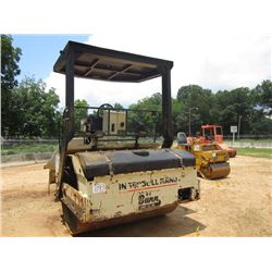 INGERSOLL RAND DD110 HF TANDEM ROLLER, S/N 165611, (2000 YR)78" DRUMS, VIBRATORY, CANOPY, METER READ