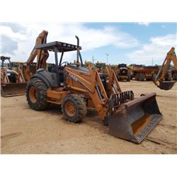CASE 590 SUPER M 4X4 LOADER BACKHOE, S/N N5C394075, (05 YR) GP BUCKET, FORKS, QUICK COUPLER, 24" HOE