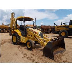 NEW HOLLAND LB75B LOADER BACKHOE, S/N 31033876, EXTENDAHOE, GP BUCKET, 24" HOE BUCKET, CANOPY, METER