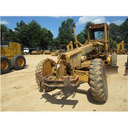 JOHN DEERE 770-A MOTOR GRADER S/N 07480T, 12' MOLDBOARD, CAB, 14;00X24 TIRES, FRONT SCARIFIER