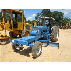 FORD 5000 MOTOR GRADER, S/N HA213320, 10' MOLDBOARD, 3 PTH, PTO, WOODS GROUND BREAKER 9000 BACKHOE A