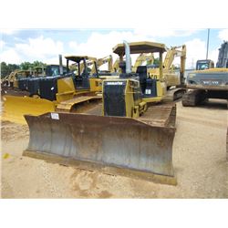 KOMATSU D41P-6 CRAWLER TRACTOR, S/N B40107, 6 WAY BLADE, CANOPY, METER READING 2,425 HRS