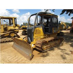 JOHN DEERE 550J LGP CRAWLER TRACTOR, S/N 212847, (12 YR) 6 WAY BLADE, CANOPY, SWEEPS, REAR & SIDE SC