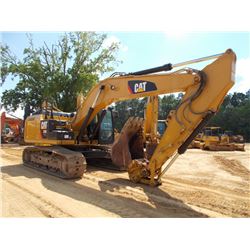 CAT 329EL HYDRAULIC EXCAVATOR, S/N PLW0931 (12 YR) 8'6" STICK, 32" BUCKET, QUICK COUPLER, AUX HYD, E