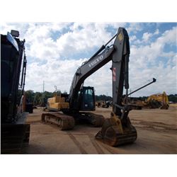 VOLVO EC210LC HYDRAULIC EXCAVATOR, S/N VCE0210CE0011055, 9'6" STICK, 48" BUCKET, ECAB W/AIR, METER R