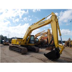 KOMATSU PC200LC-6LE HYDRAULIC EXCAVATOR, S/N A85169, 8' 6" STICK, 42" BUCKET, THUMB, ECAB W/AIR, MET