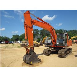 HITACHI ZX160LC HYDRAULIC EXCAVATOR, S/N 006137, (05 YR) 7' 6" STICK, 36" BUCKET, ECAB W/AIR
