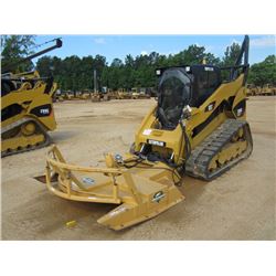 CAT 289C2 HIGH FLOW XPS TWO SPEED SKID STEER LODER, S/N JMP01179 (10 YR) TRACK TYPE, 60" DIAMOND MOW