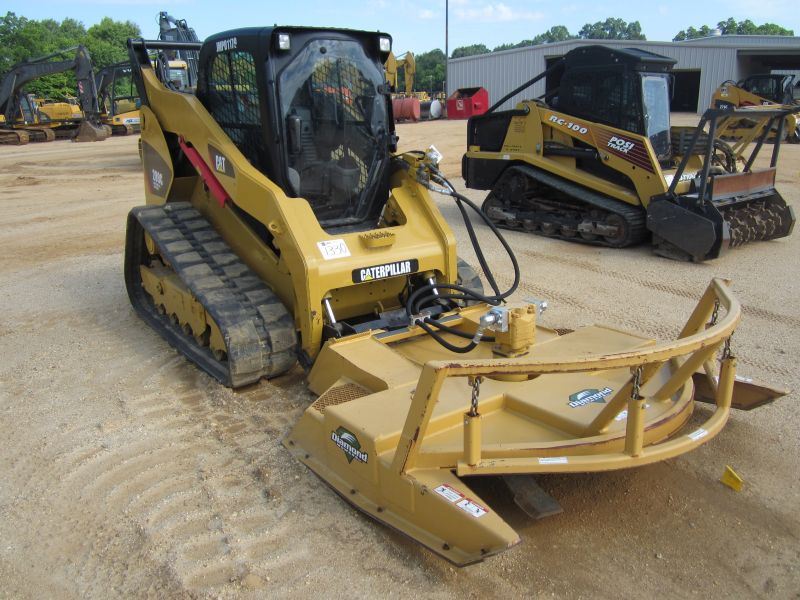 CAT 289C2 HIGH FLOW XPS TWO SPEED SKID STEER LODER, S/N JMP01179 (10 YR) TRACK TYPE, 60" DIAMOND MOW