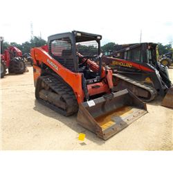 KUBOTA SVL-75 SKID STEER LOADER, S/N 10194, TRACK TYPE, GP BUCKET, CANOPY, METER READING 1,143 HRS