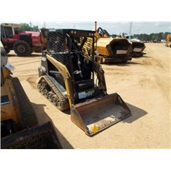 ASV PT30 SKID STEER LOADER, S/N PTA03483, TRACK TYPE, GP BUCKET, CANOPY, METER READING 1,252 HRS