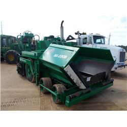 BARBER GREENE BG 220B ASPHALT PAVER, S/N BG220B394, 8'-14' SCREED, JOHN DEERE DIESEL ENG, METER READ