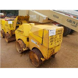 RAMMAX 1510 CI VIPER SELF PROPELLED TANDEM VIBRATORY ROLLER, S/N 1839230 (09 YR) 34" PADFOOT ROLLER,