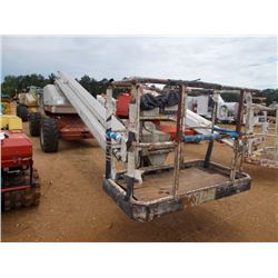 SNORKEL TB-A60RCU MANLIFT, S/N DC00052, MAX PLATFORM HEIGHT 60', MAX REACH 50', MAX CAP 500#, CUMMIN