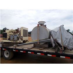 KOHLER FAST RESPONSE II GENERATOR W/FUEL TANK, BREAKER BOX (TRAILER, CHAINS, & BINDERS DO NOT GO)