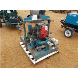 4" DIESEL WATER PUMP, S/N 4DDL-602, LOMBARDINI DIESEL ENG, METER READING 241 HRS