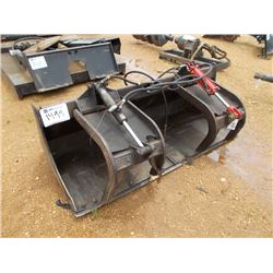 SKID STEER BUCKET W/TOP CLAMP