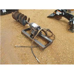 MCMILLEN 1975 AUGER, FITS SKID STEER LOADER W/18" BIT