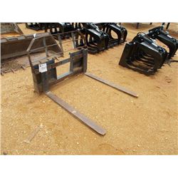 4' FORK ATTACHMENT, FITS SKID STEER LOADER