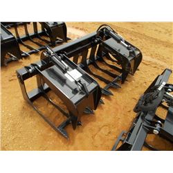 72" HYDRAULIC GRAPPLE, FITS SKID STEER LOADER