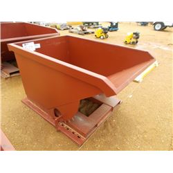 STANDARD DUTY 1 CUBIC YARD STACKABLE SELF DUMPING HOPPER, 4,000# CAP