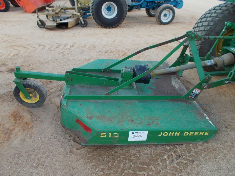 JOHN DEERE 513 5' ROTARY CUTTER, S/N 028342 J.M. Wood Auction Company