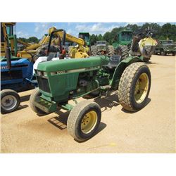 JOHN DEERE 1050S FARM TRACTOR, S/N S01713, 3 PTH, PTO, 13.6X28 TIRES, METER READING 2,521 HRS