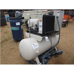 INGERSOLL-RAND TANK MTD AIR COMPRESSOR, BELT DRIVEN